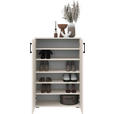 SCHUHSCHRANK  in 70/106/33,4 cm  - Kaschmir/Schwarz, KONVENTIONELL, Holzwerkstoff/Kunststoff (70/106/33,4cm) - Xora