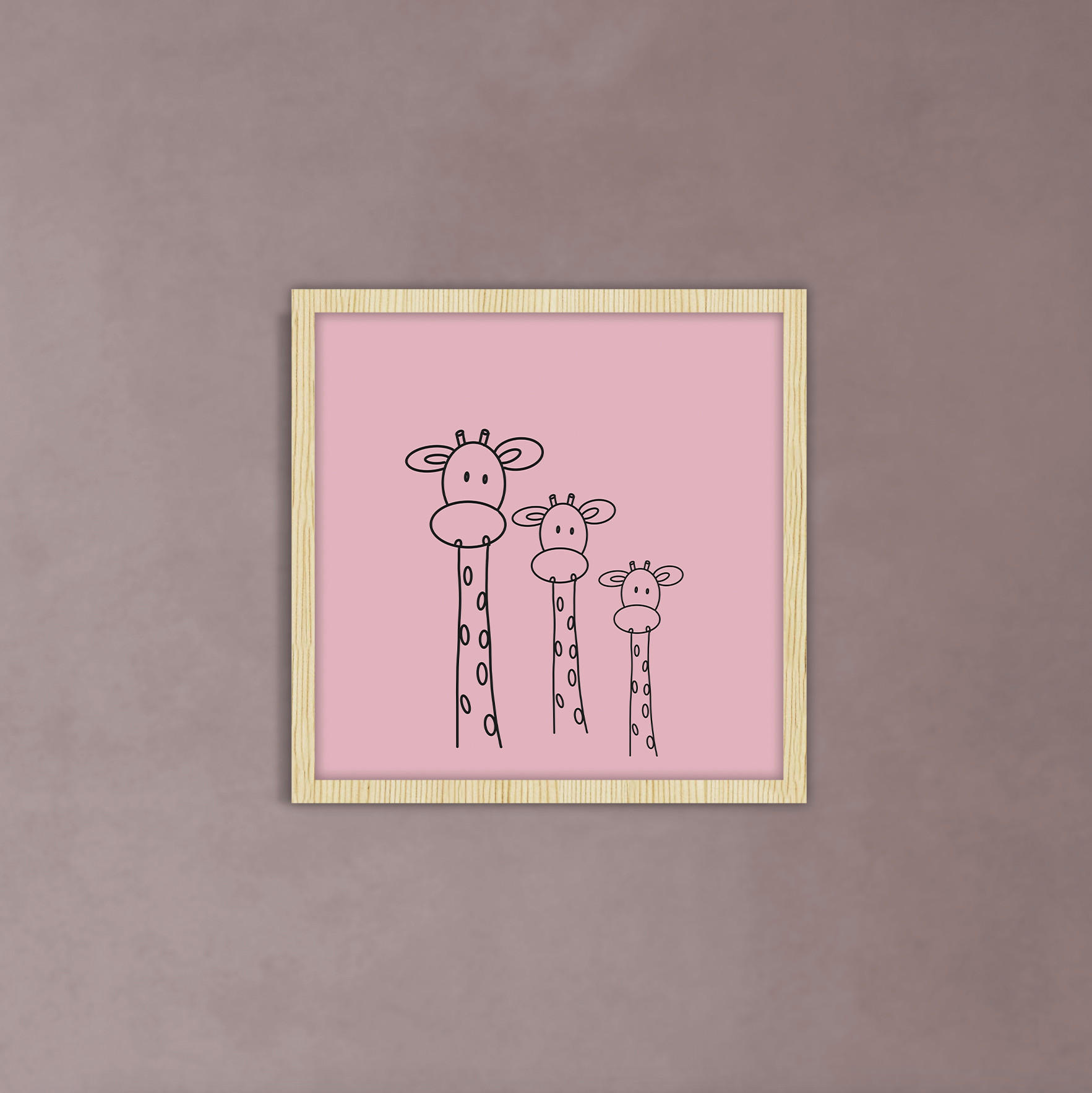 BABYWANDDEKO - Pink, Basics, Holz/Kunststoff (40/40/3cm)