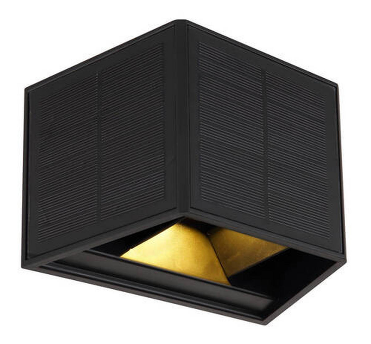 SOLARLEUCHTE - Klar/Schwarz, Design, Kunststoff (15,4/9,6/9,9cm) - Globo