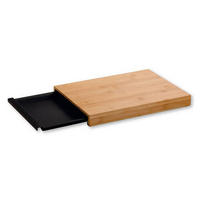 DESKA ZA REZANJE - črna/naravne barve, Basics, umetna masa/les (34/24,3/3,5cm) - Kesper