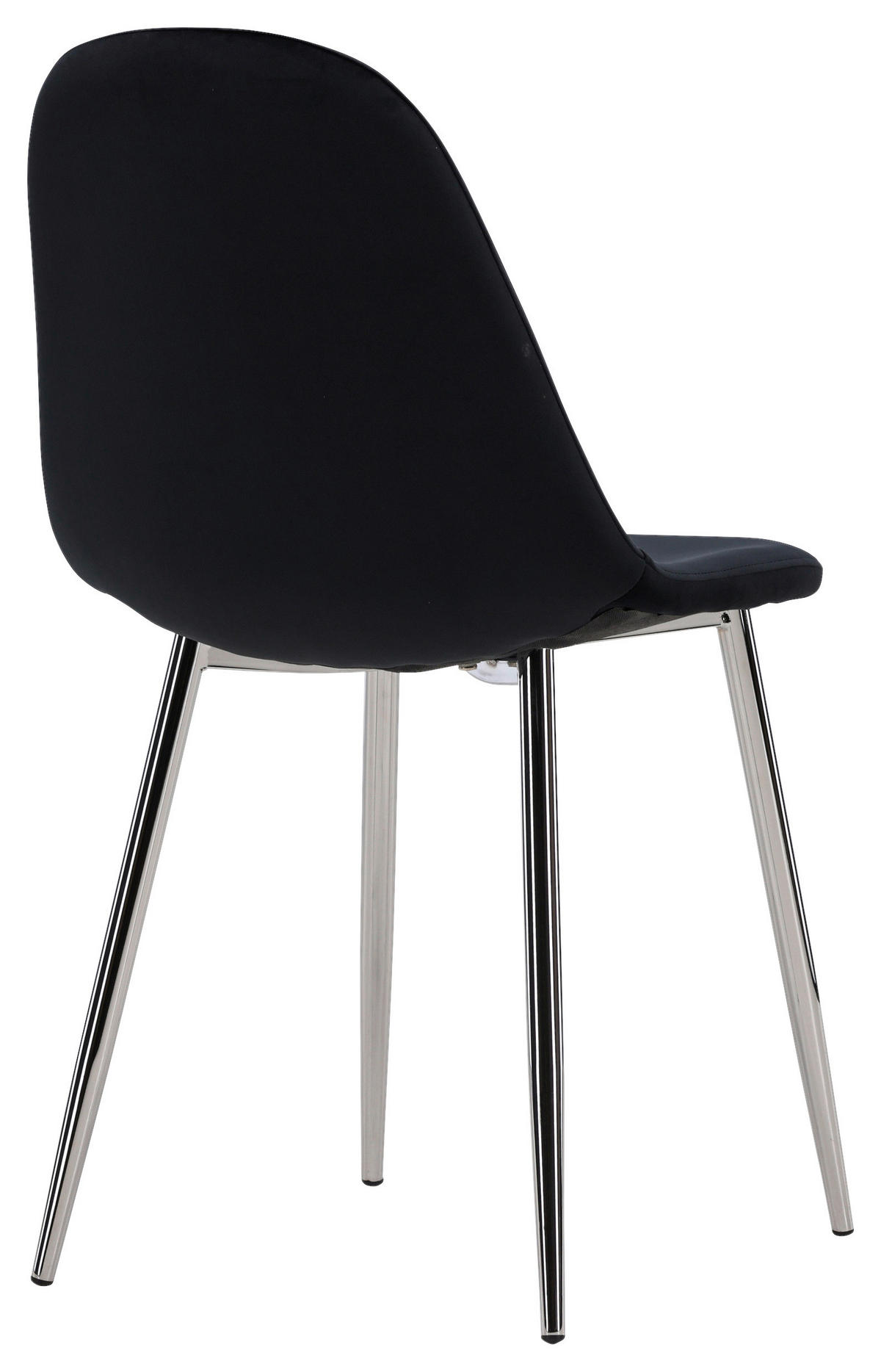 STOLSET 2 styck stål sammet  - svart, Design, metall/textil (45/90/52cm) - Livetastic
