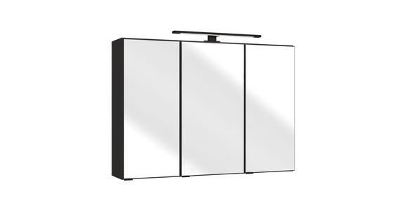 BADEZIMMER  in 130 cm  - Eiche Wotan/Graphitfarben, KONVENTIONELL, Glas/Keramik (130cm) - Xora