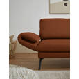 ECKSOFA  in Flachgewebe Kupferfarben  255-365/175-224 cm  - Schwarz/Kupferfarben, Design, Textil/Metall (255-365/175-224cm) - Dieter Knoll