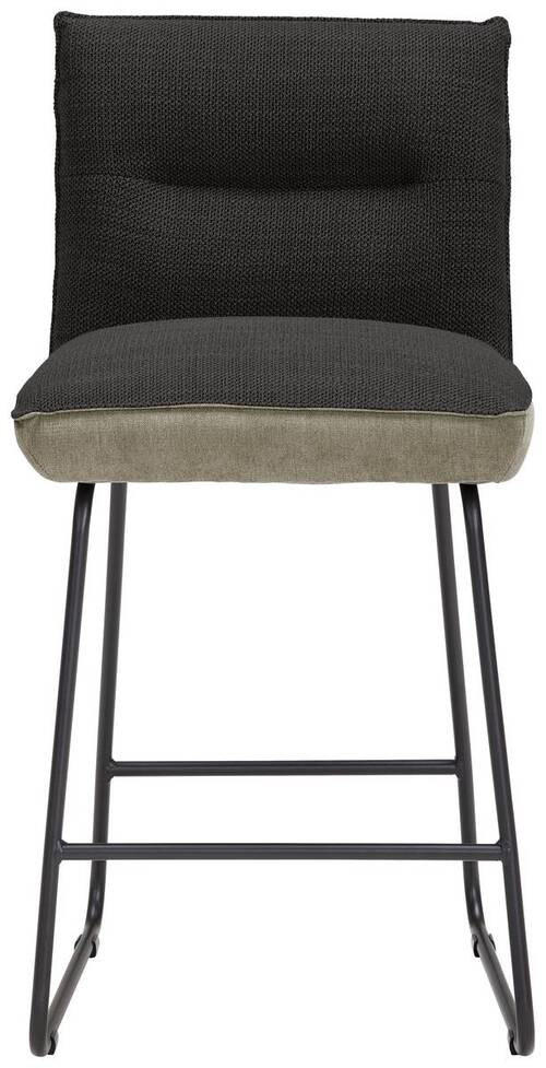 TRESENSTUHL Flachgewebe Anthrazit, Schwarz, Greige Stahl Stoffauswahl, Typenauswahl, Gestellauswahl  - Greige/Anthrazit, Design, Textil/Metall (48/92/54cm) - Dieter Knoll