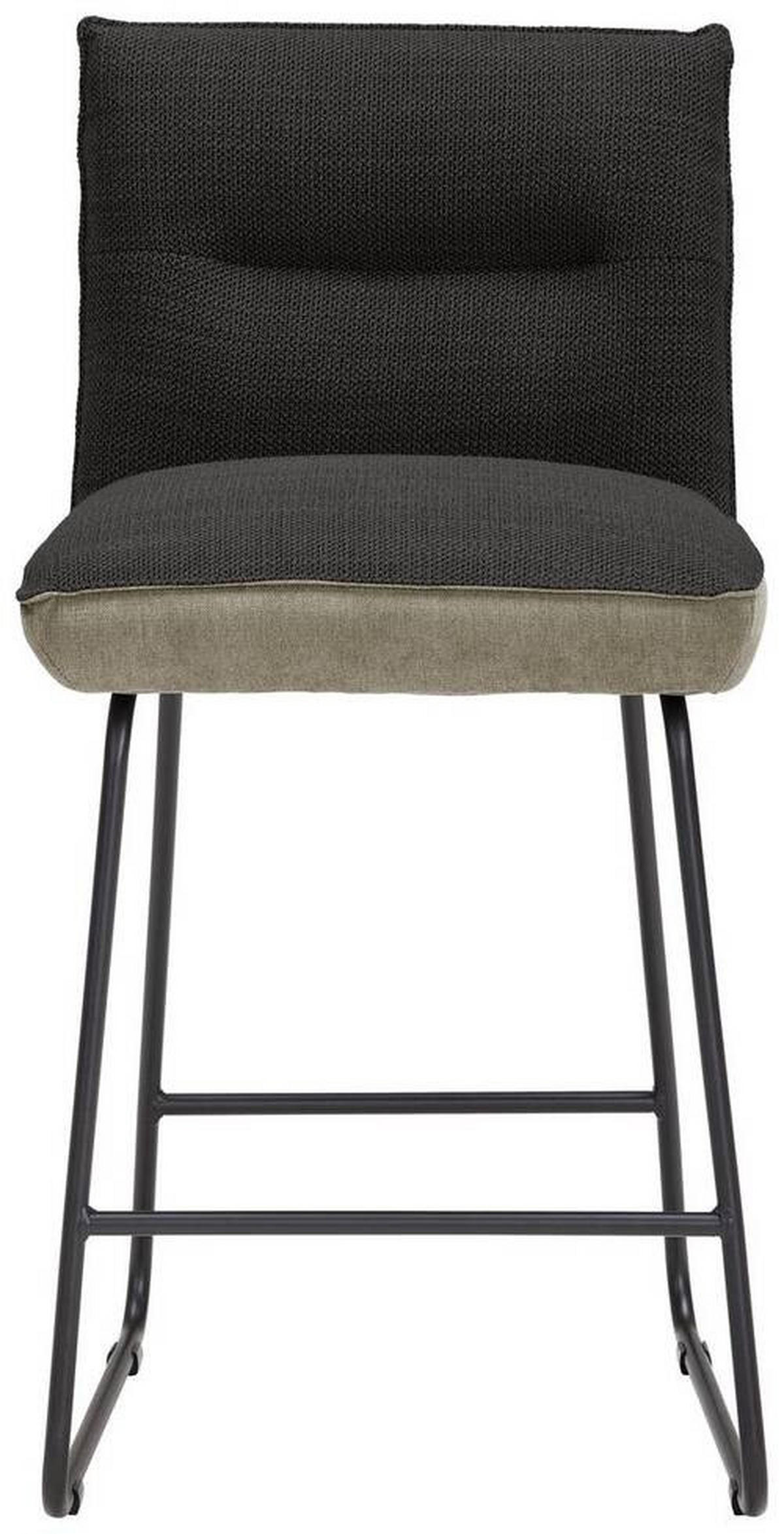TRESENSTUHL in Metall, Textil Anthrazit, Schwarz, Greige  - Greige/Anthrazit, Design, Textil/Metall (48/92/54cm) - Dieter Knoll