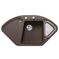 SPÜLE  - Braun, Basics, Stein (105,7/19,5/57,5cm) - Blanco