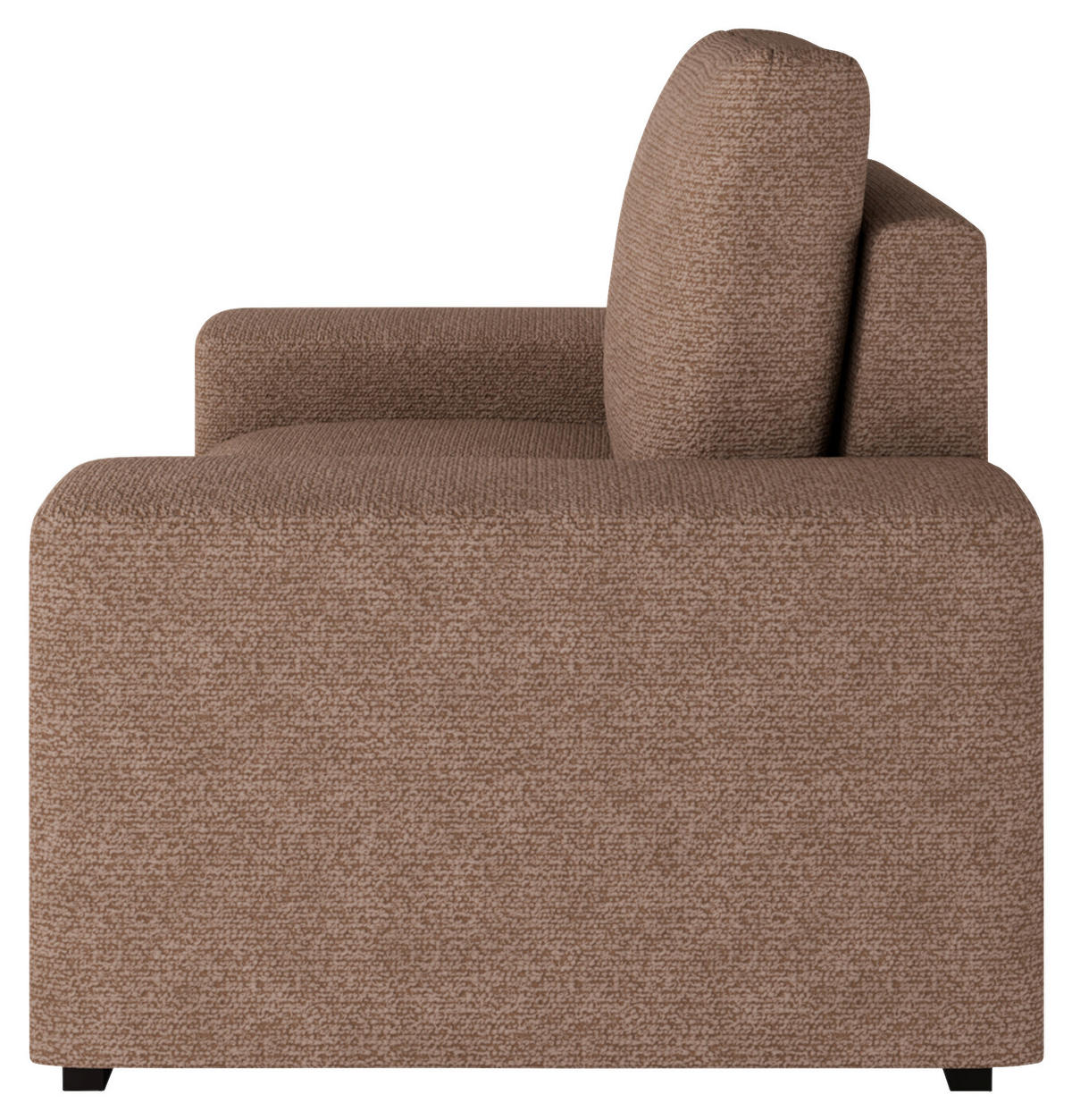 SESSEL in Bouclé Altrosa  - Beige/Schwarz, Design, Textil (108/91/92cm) - MID.YOU