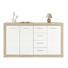 BYRÅ - vit/alufärgad, Design, trä/träbaserade material (152/88/37cm) - BOXXX