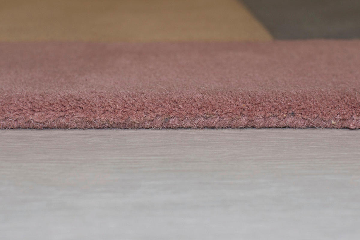 WOLLTEPPICH 240/150 cm Naturfarben, Rosa, Pink  - Pink/Naturfarben, Basics, Textil (240/150cm) - Xora