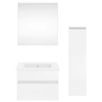 BADEZIMMER  in 92,2 cm  - Weiß Hochglanz/Weiß, KONVENTIONELL, Holzwerkstoff (92,2cm) - Puris