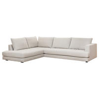 SOFFA i vit  - vit/svart, Basics, metall/trä (315/82/230cm) - Novel