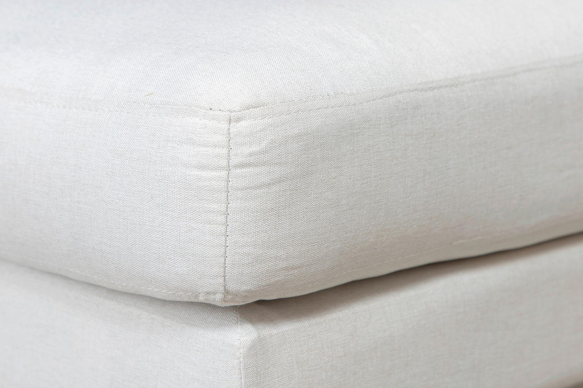 HOCKER in Metall, Kunststoff, Textil Schwarz, Beige  - Beige/Schwarz, Design, Kunststoff/Textil (85/47/64cm) - Livetastic