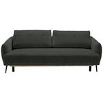 SCHLAFSOFA in Chenille Anthrazit  - Anthrazit/Schwarz, KONVENTIONELL, Textil/Metall (228/75/98cm) - Carryhome