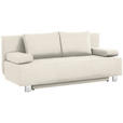 SCHLAFSOFA  in Naturfarben  - Chromfarben/Naturfarben, Design, Textil/Metall (197/88/89cm) - Xora
