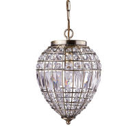 HÄNGLAMPA Pineapple 23/34-93 cm  - mässingsfärgad, Modern, metall/glas (23/34-93cm)