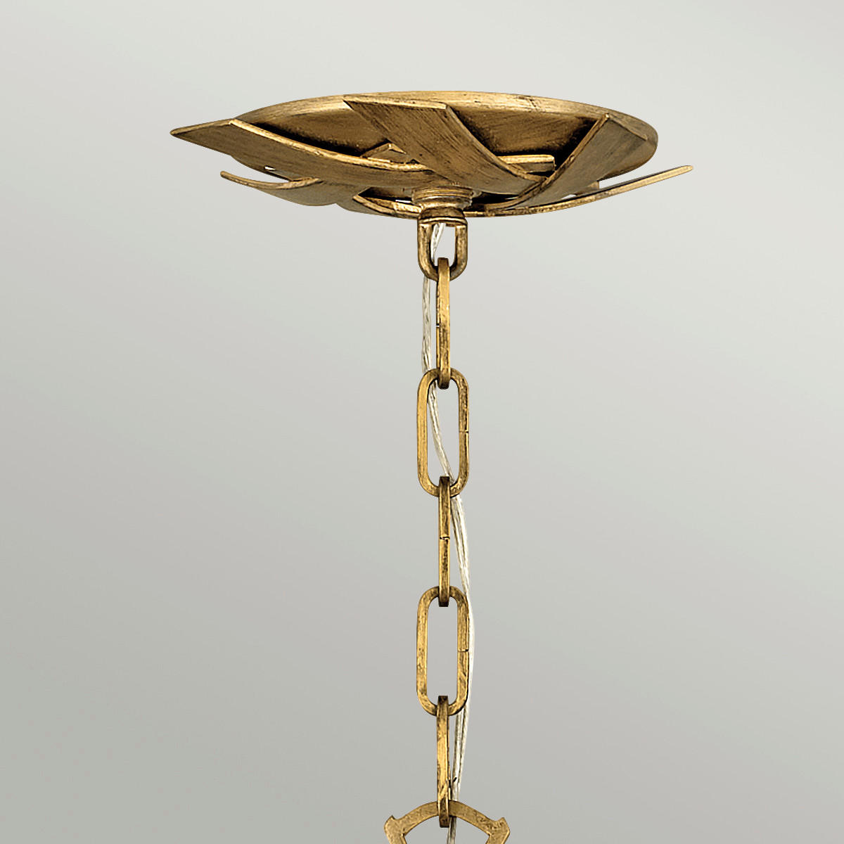 HÄNGELEUCHTE Elstead Vida 55.9/75.4 cm   - Goldfarben, KONVENTIONELL, Glas/Metall (55.9/75.4cm) - Elstead Lighting