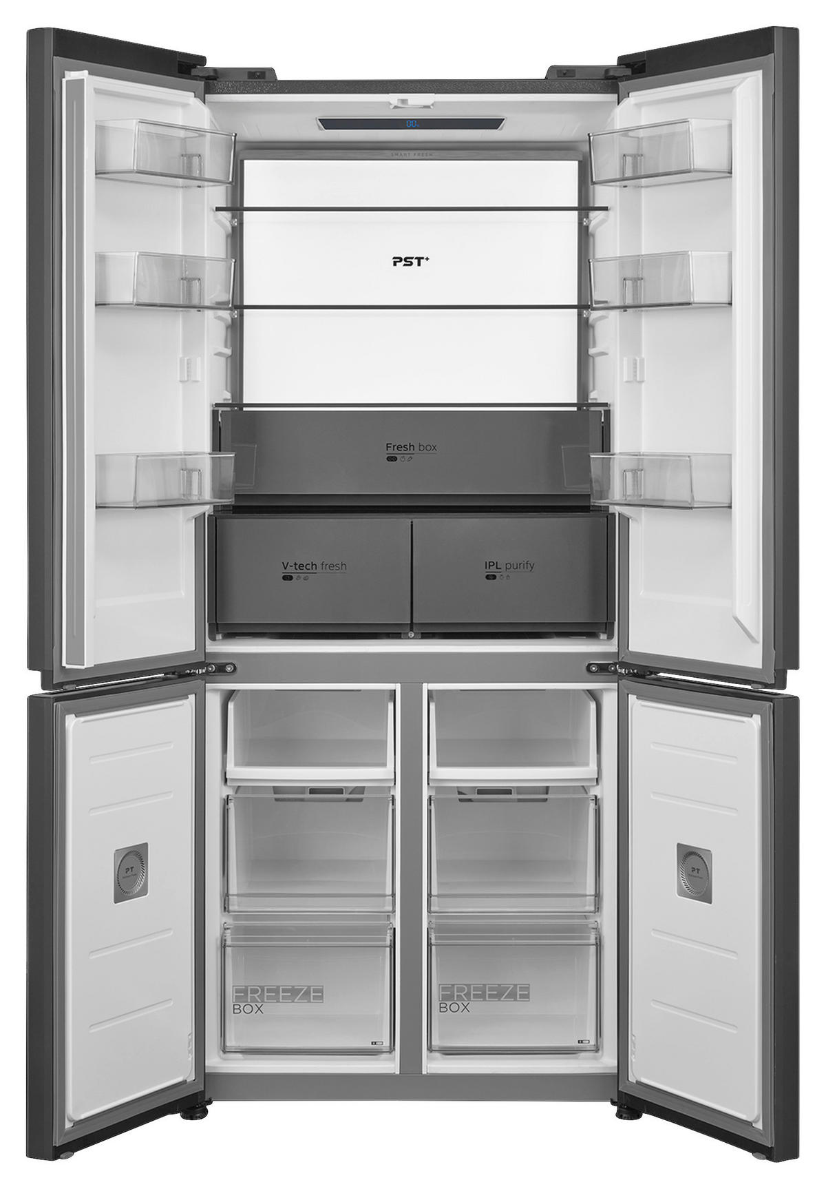 MULTIDÖRR MDRM706BIE70  - svart, Basics, metall/glas (83,3/191/60cm) - Midea