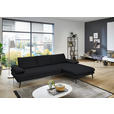 ECKSOFA in Echtleder Anthrazit  310/180 cm  - Anthrazit/Schwarz, Design, Leder/Metall (310/180cm) - Dieter Knoll