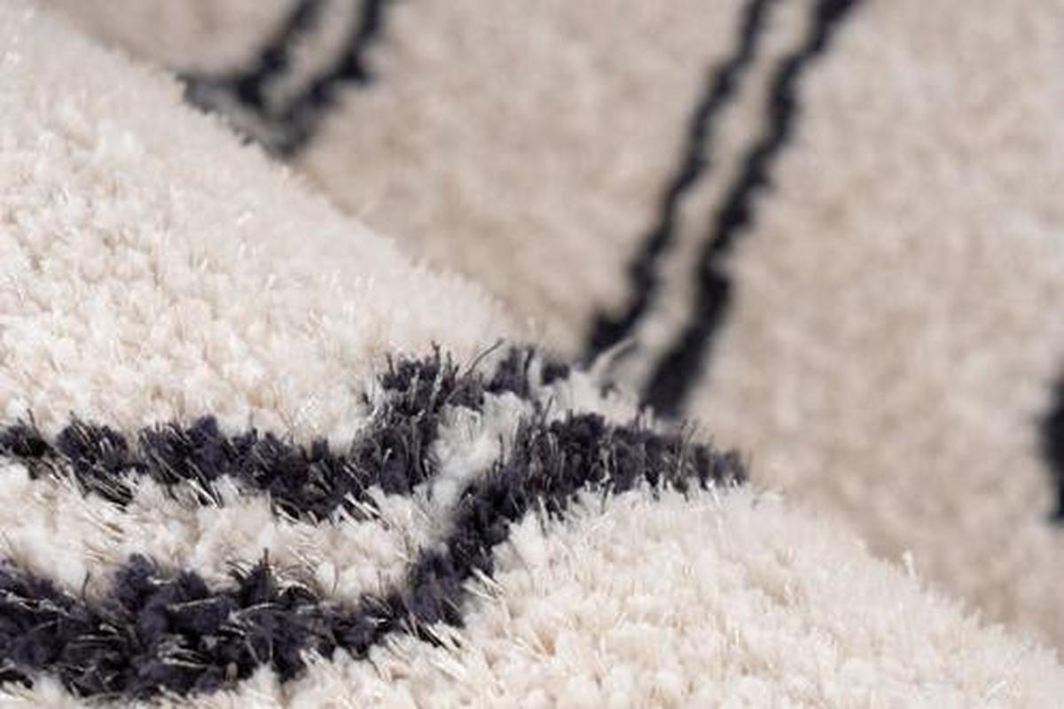KOBEREC S VYSOKÝM VLASOM, 120/170 cm, biela - biela, Design, textil (120/170cm)