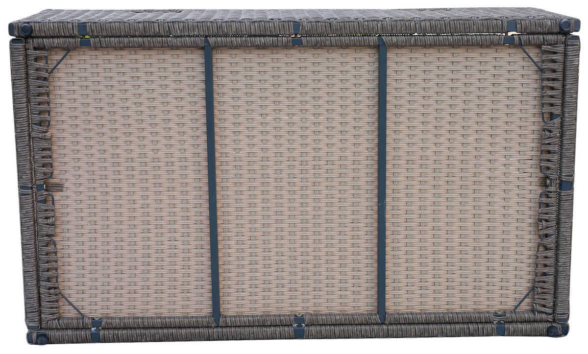 LOUNGE GARNITURA   drvo, metal, plastika, tekstil  siva, boje bagrema, tamno siva    - siva/boje bagrema, Moderno, drvo/metal (113/72/62,5cm) - Ambia Garden