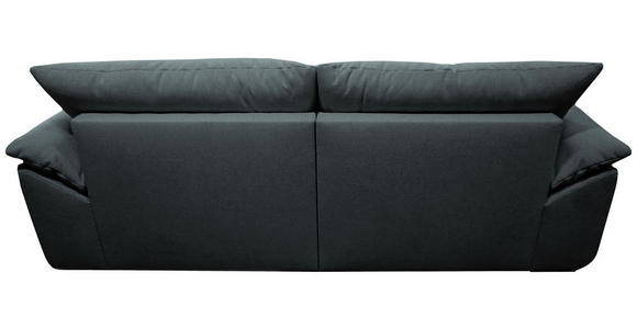 BIGSOFA Webstoff Dunkelgrau  - Dunkelgrau/Schwarz, KONVENTIONELL, Kunststoff/Textil (243/90,5/130cm) - Ambia Home