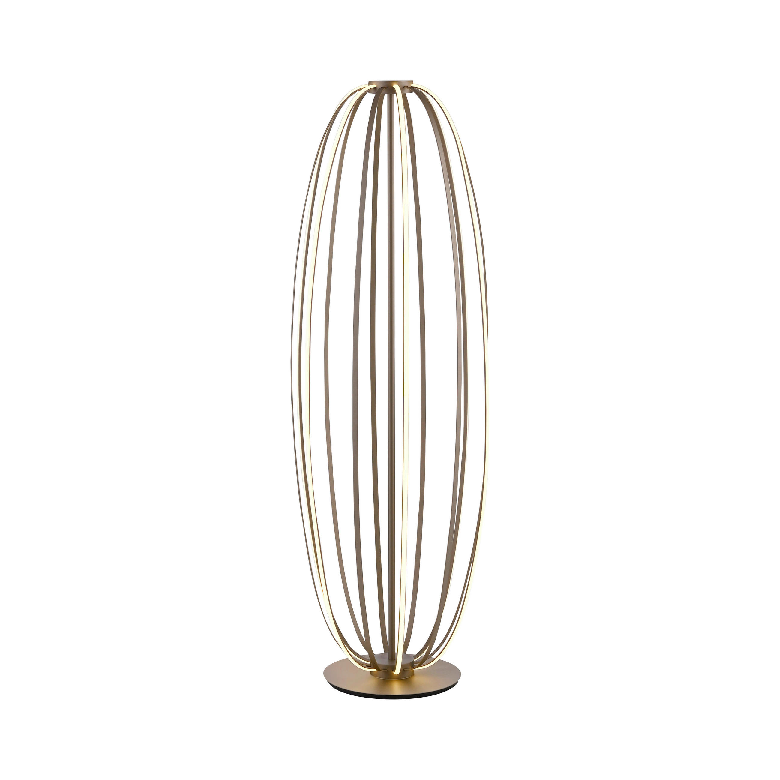 LED-STEHLEUCHTE Elvara 37/37/108,5 cm  - Bronzefarben, Design, Kunststoff/Metall (37/37/108,5cm) - Paul Neuhaus
