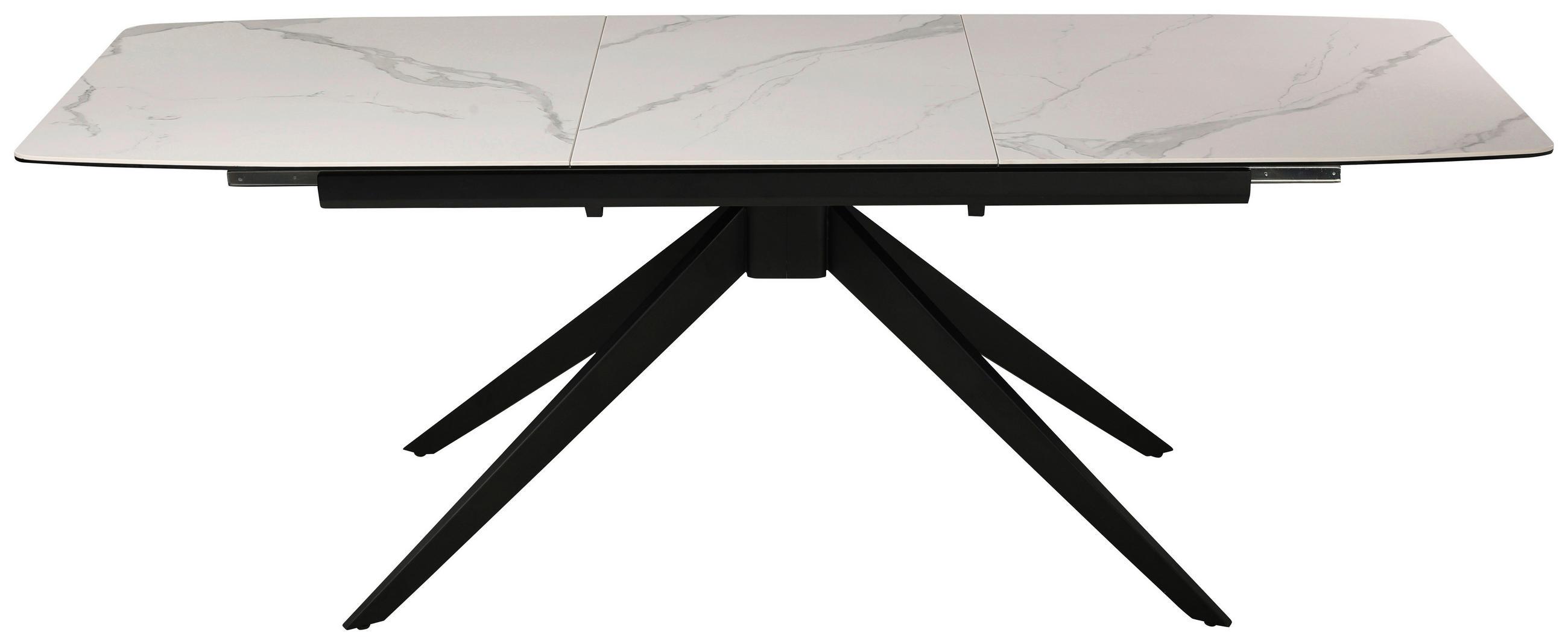 STOL ZA BLAGOVAONICU  crna, bijela  metal, keramika      - bijela/crna, Design, metal/keramika (160-220/90/76cm) - Hom`in