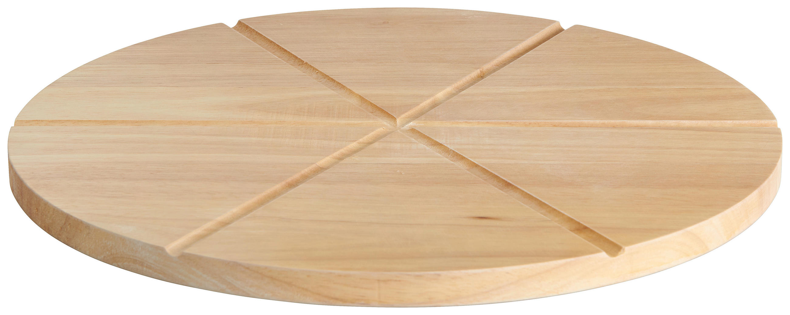 PIZZASET  - Hellbraun/Grau, Trend, Holz/Metall (35,5cm)