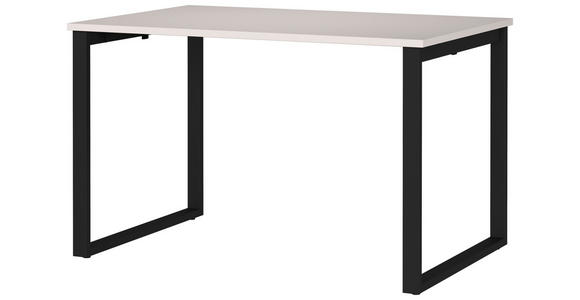 SCHREIBTISCH 120/80/75 cm  in Schwarz, Kaschmir  - Kaschmir/Schwarz, MODERN, Holzwerkstoff/Metall (120/80/75cm) - Novel