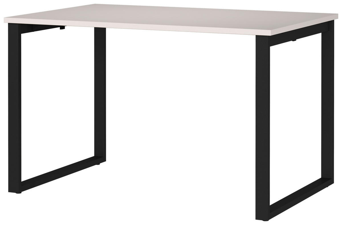 SCHREIBTISCH 120/80/75 cm  in Schwarz, Kaschmir  - Kaschmir/Schwarz, MODERN, Holzwerkstoff/Metall (120/80/75cm) - Novel