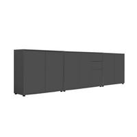SIDEBOARD  in 263,5/73/33 cm  - Anthrazit/Schwarz, MODERN, Holzwerkstoff (263,5/73/33cm) - MID.YOU