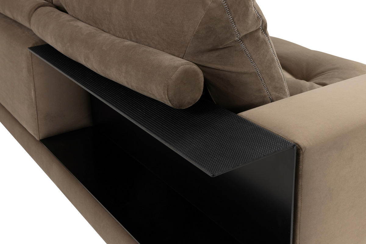 SOFFA i brun, grön, svart  - grön/brun, Design, metall/trä (306/87/306cm) - Johann Jakob