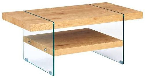 COUCHTISCH in Holzwerkstoff 110/60/46 cm  - Wildeiche, Design, Glas/Holzwerkstoff (110/60/46cm) - Livetastic