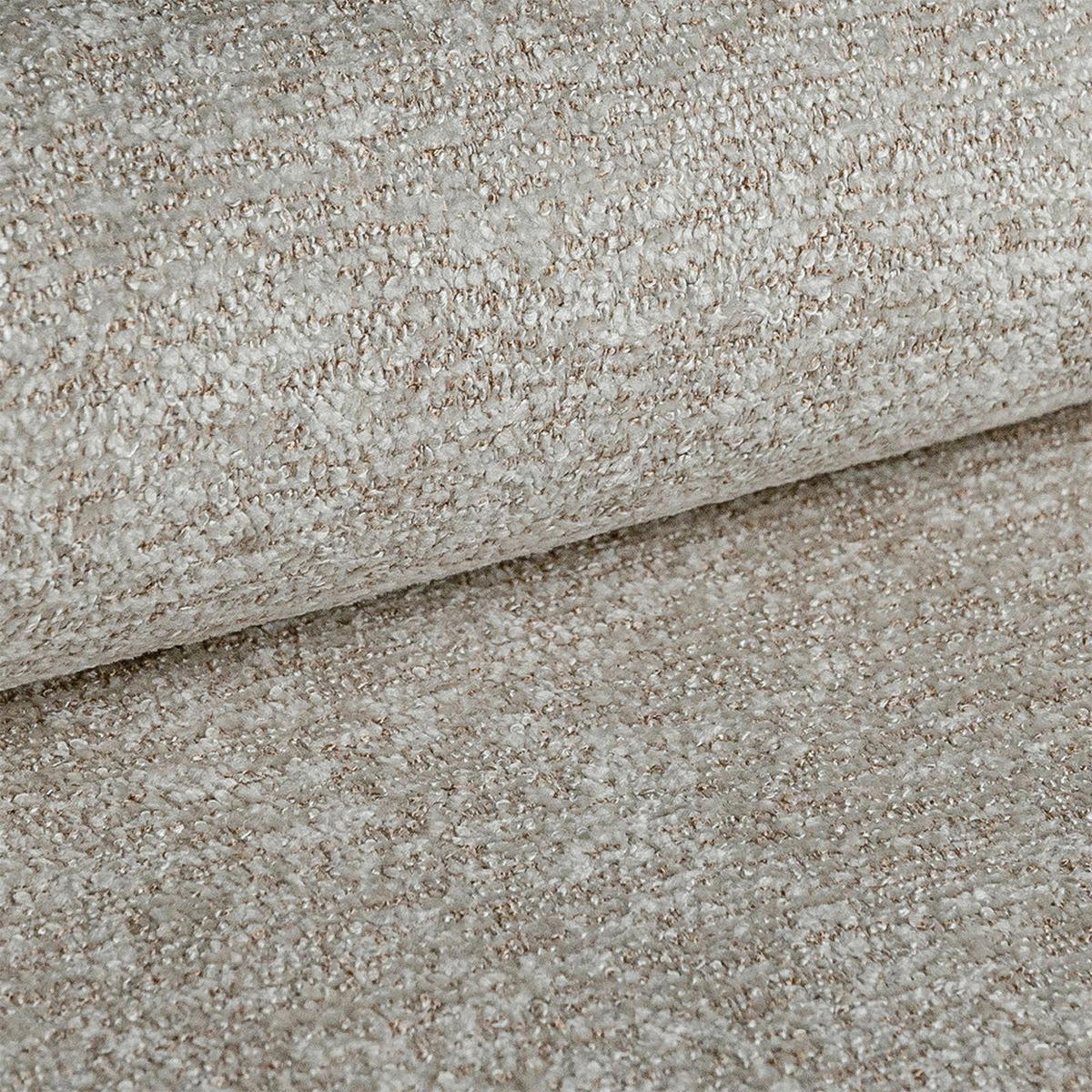 ECKSOFA Chenille Beige  - Beige/Schwarz, Modern, Textil/Metall (180/282cm) - Novel