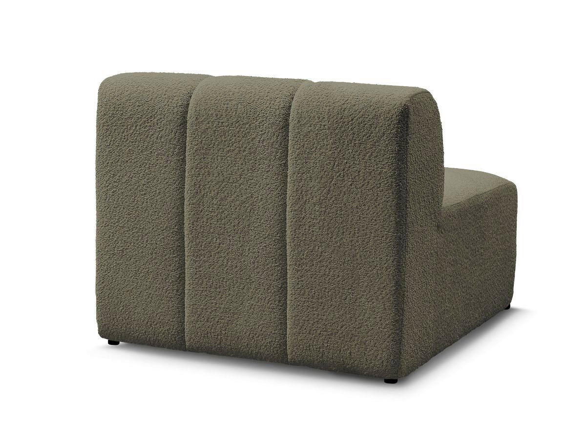 SOFAELEMENT ANNECY Bouclé Grün  - Schwarz/Grün, MODERN, Kunststoff/Textil (91/72/91cm)