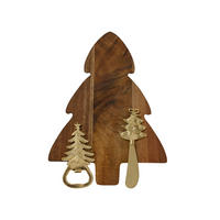 KÄSEMESSERSET  - Akaziefarben, LIFESTYLE, Holz