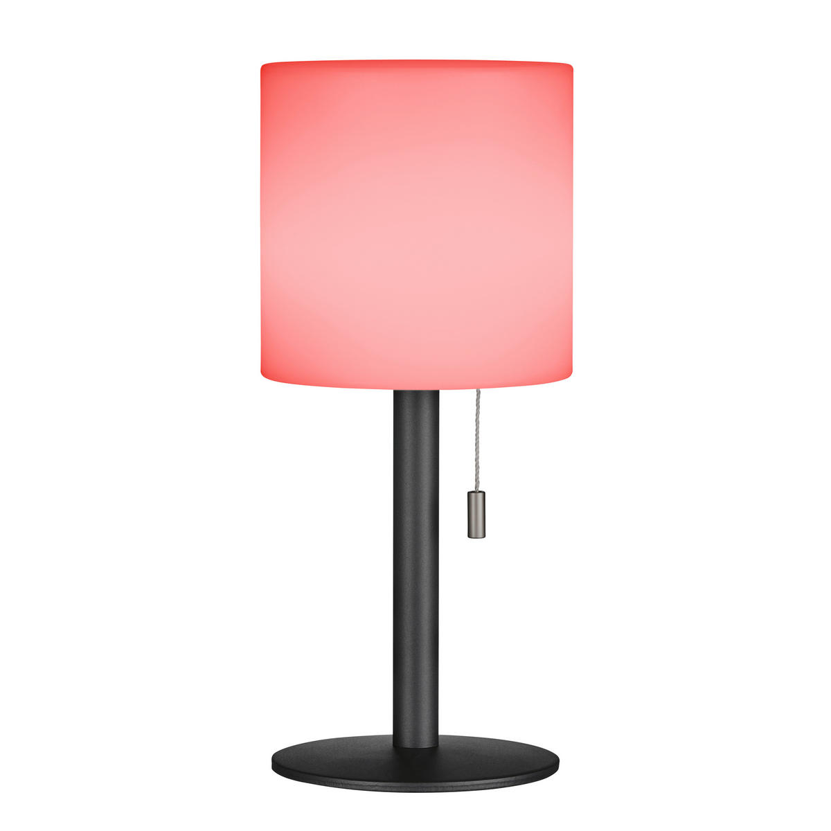 AKKU-TISCHLEUCHTE Lesina 13/30 cm   - Anthrazit/Weiß, KONVENTIONELL, Kunststoff/Metall (13/30cm)
