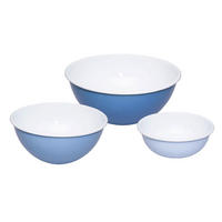 SCHÜSSELSET Nature Blue 3-teilig  - Blau, Basics, Metall (38/28,5/28cm) - Riess
