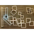 LED-DECKENLEUCHTE 50,7/35/5,5 cm   - Schwarz/Weiß, LIFESTYLE, Kunststoff/Metall (50,7/35/5,5cm) - Boxxx