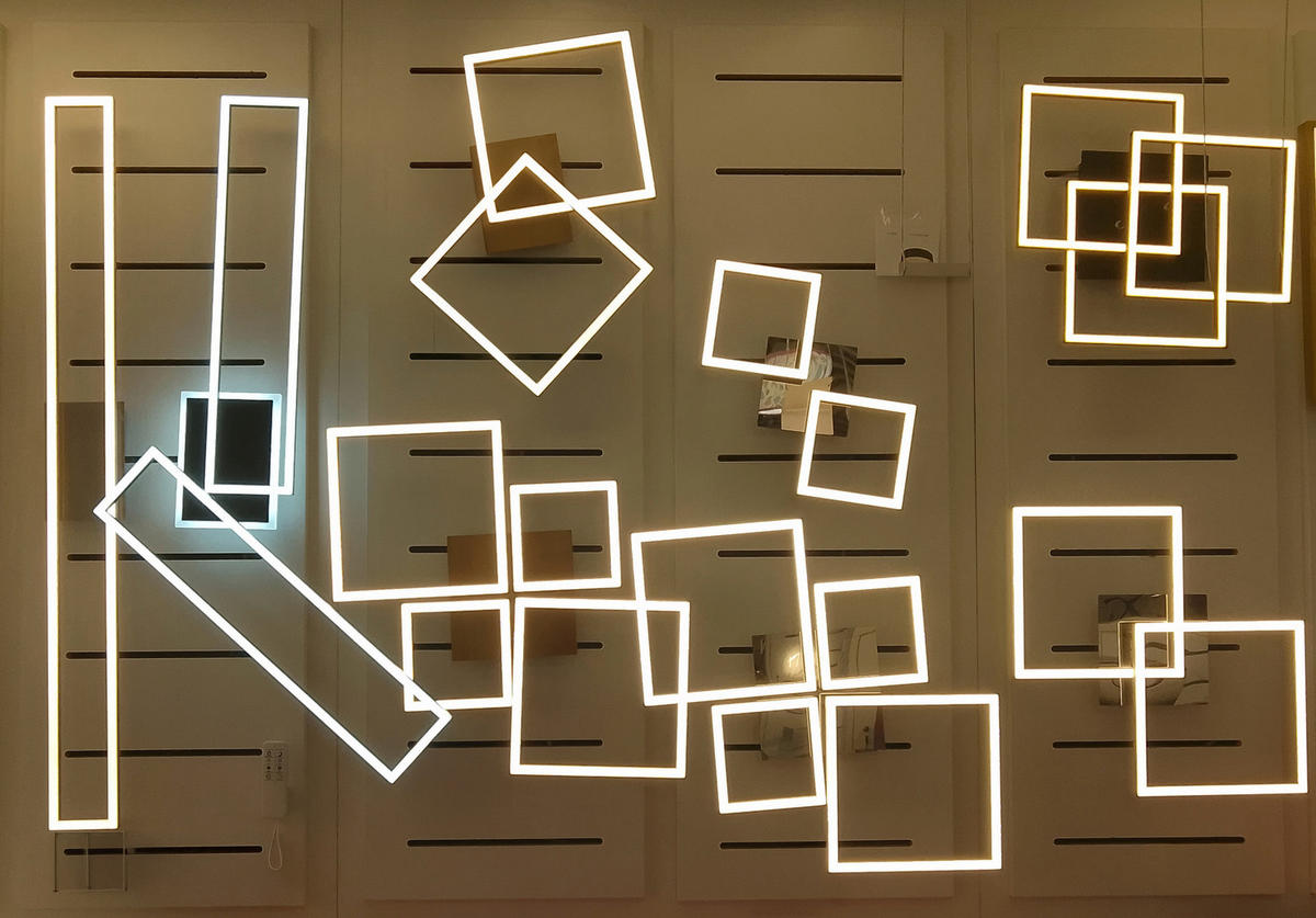 STROPNÍ LED SVÍTIDLO, 50,7/35/5,5 cm - bílá/černá, Lifestyle, kov/plast (50,7/35/5,5cm) - Boxxx
