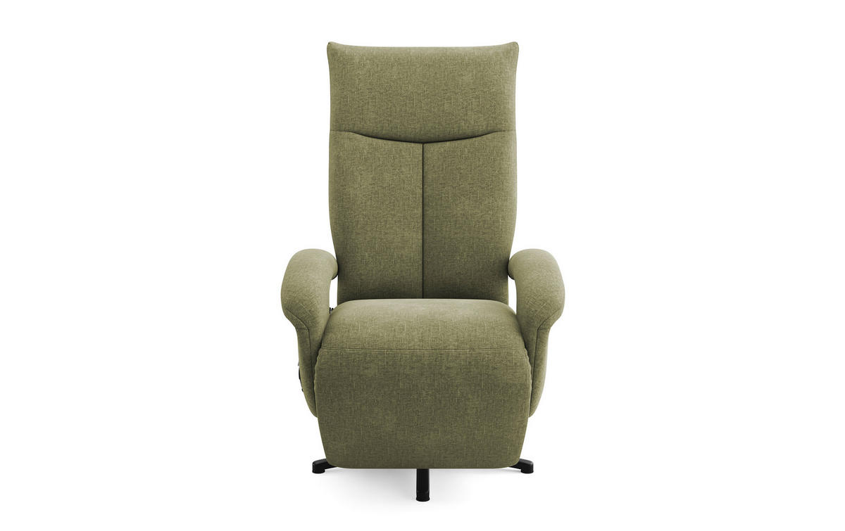 SESSEL in Flachgewebe Hellgrün  - Schwarz/Hellgrün, KONVENTIONELL, Textil/Metall (74/112/82cm) - Sit & More