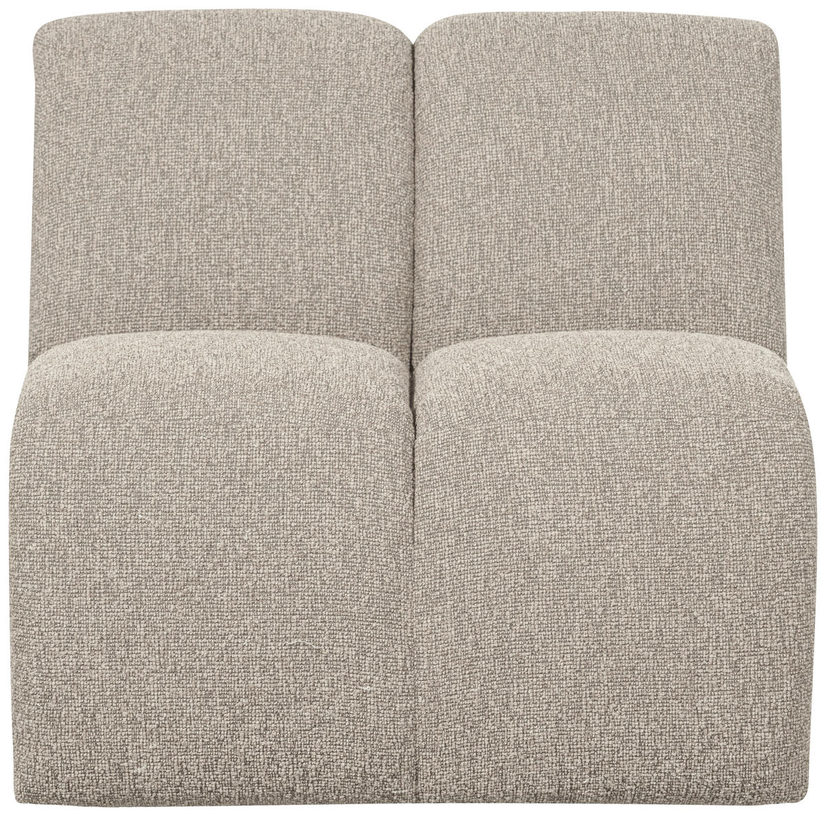 SOFAELEMENT Mojo Bouclé Beige  - Beige/Schwarz, Design, Kunststoff/Textil (84/74/97cm) - Livetastic