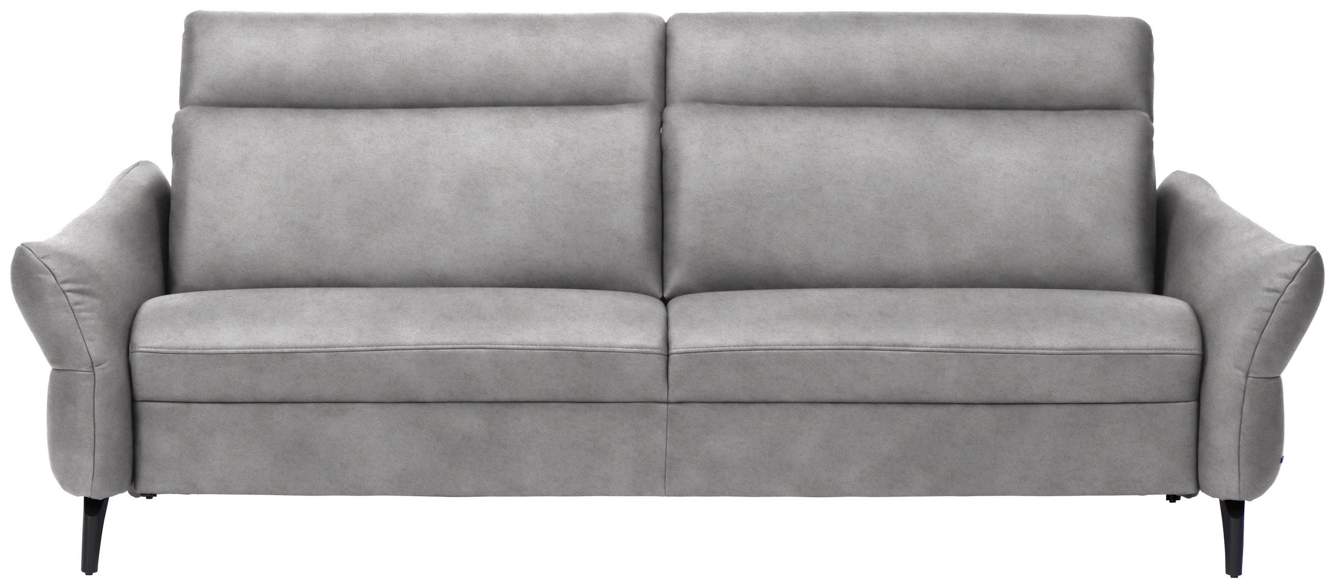 3-SITZER-SOFA in Leder Grau  - Anthrazit/Grau, Design, Leder/Metall (227/92/97cm) - Himolla Komfortklass