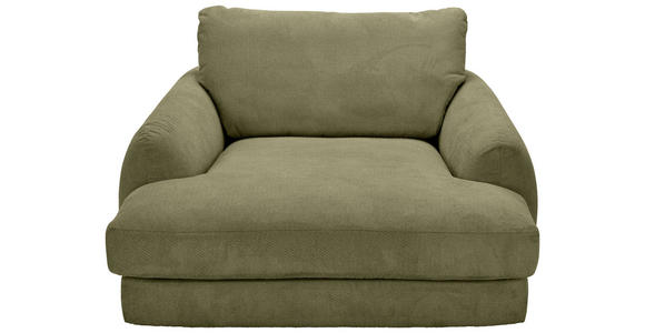 XXL-SESSEL - Schwarz/Olivgrün, KONVENTIONELL, Kunststoff/Textil (132/81/158cm) - Carryhome