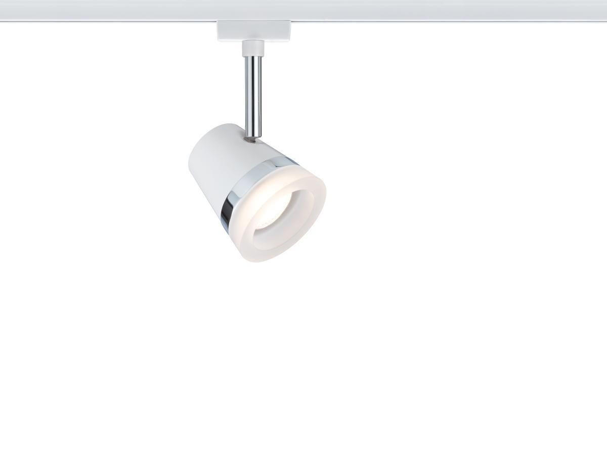 SCHIENENSYSTEM-STRAHLER URail 18/9 cm   - Chromfarben/Weiß, Design, Metall (18/9cm) - Paulmann