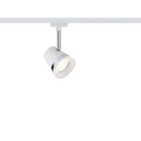SCHIENENSYSTEM-STRAHLER URail 18/9 cm   - Chromfarben/Weiß, Design, Metall (18/9cm) - Paulmann