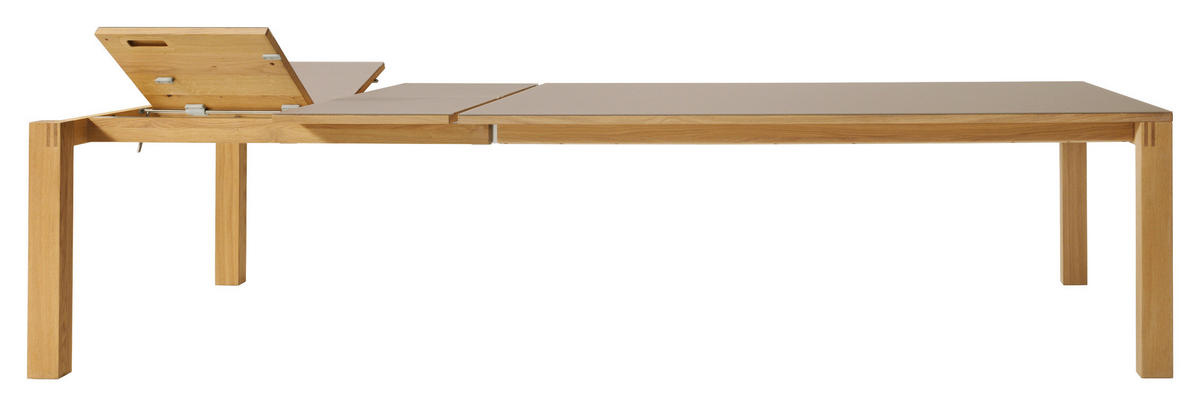 ESSTISCH in Holz, Glas 225(325)/100/75 cm  - Taupe/Eichefarben, Design, Glas/Holz (225(325)/100/75cm) - Team 7