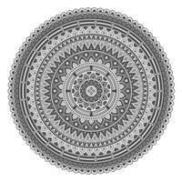 OUTDOORTEPPICH 118 cm Mandala Grau  - Grau, Trend, Kunststoff (118cm)