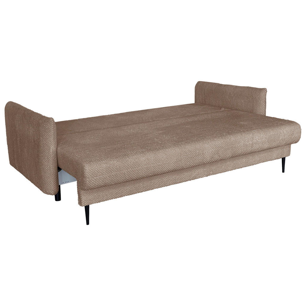 Thumbnail - Mid.you Schlafsofa, Taupe, Textil, 3-Sitzer, Füllung: Polyurethan (Pur), 218x96x102 cm, Made in EU, Liegefunktion, Wohnz...