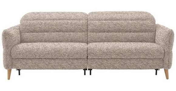 2-SITZER-SOFA in Webstoff Beige  - Eiche Bianco/Beige, Design, Holz/Textil (234-262/84/112cm) - Dieter Knoll